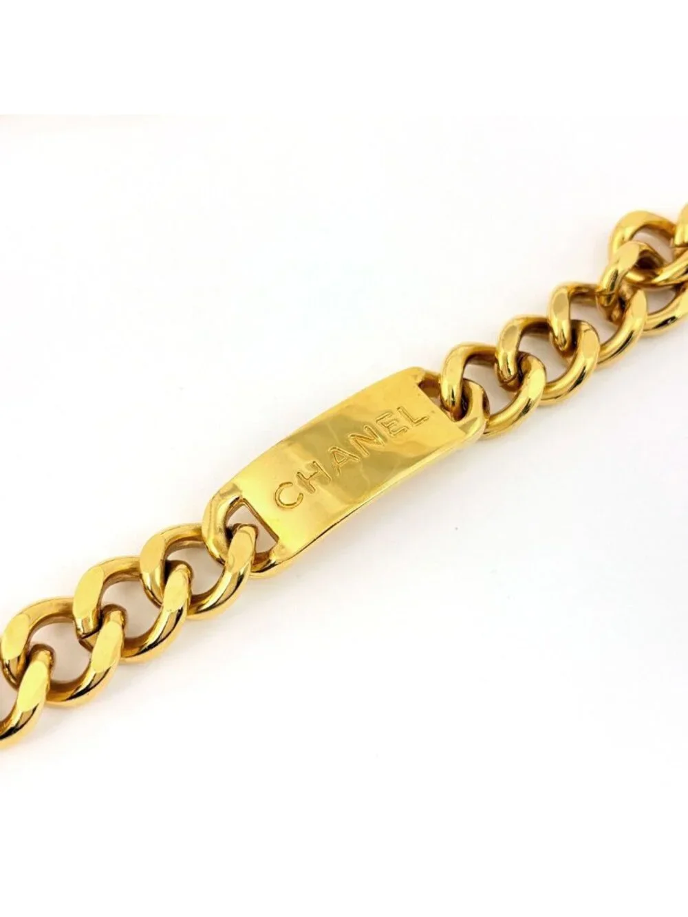 Chanel Belt CC Logo 31 Rue Cambon Gold Plated